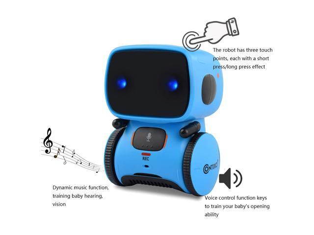 Contixo R1 Kids Mini Talking Smart Robot Voice Controlled, Sings & Dance, Funny for Adults & Family, Interactive Children's Toy for Boys, Girls,...