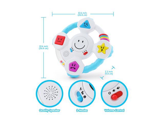 BEST LEARNING Sit and Spin Toys for Toddlers V Interactive Spin & Learn Steering Wheel for Kids Ages 1-3