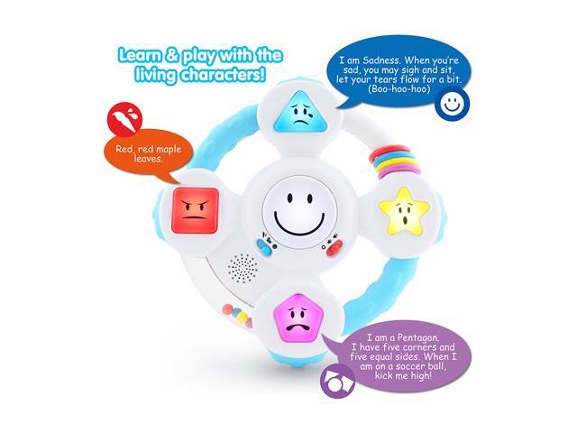 BEST LEARNING Sit and Spin Toys for Toddlers V Interactive Spin & Learn Steering Wheel for Kids Ages 1-3