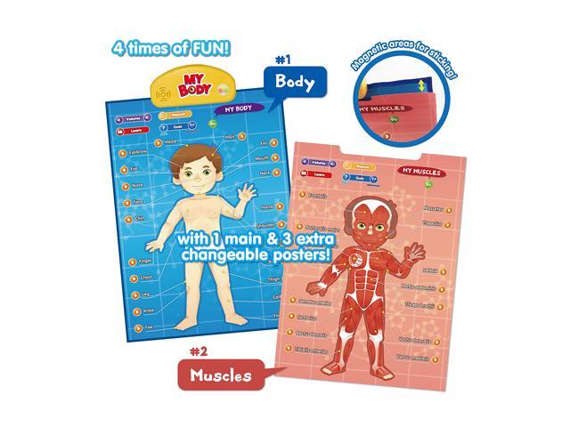 BEST LEARNING Interactive Human Body Poster V Talking Anatomy STEM Toy for Kids Ages 5-12 Top Christmas Gift