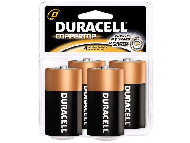 DURACELL CopperTop MN1300 1.5V D (LR20) Alkaline Battery, 4-pack