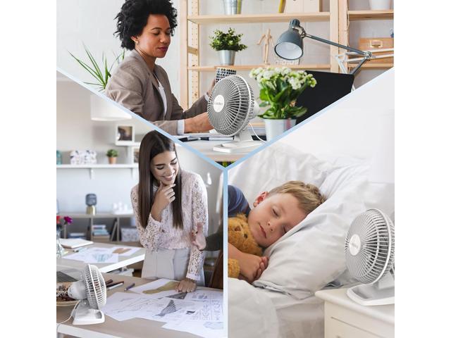 Lasko 6' 2-Speed Personal Table Fan with Storage Tray, 2002W, White