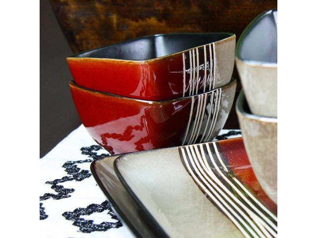Elama Downtown Loft 16 Piece Dinnerware Set