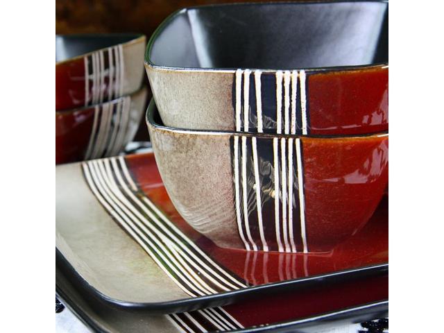 Elama Downtown Loft 16 Piece Dinnerware Set
