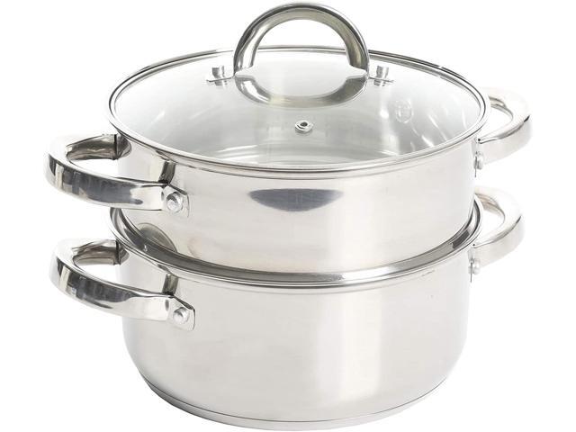 Oster 108132.03 Sangerfield Steamer Set with Lid, Stainless Steel