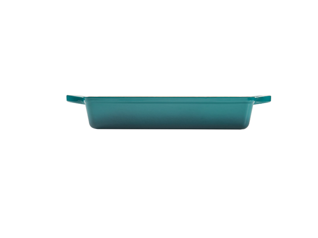 Crock Pot 112008.01 Artisan Enameled Cast Iron 13-inch Lasagna Pan, Teal Ombre