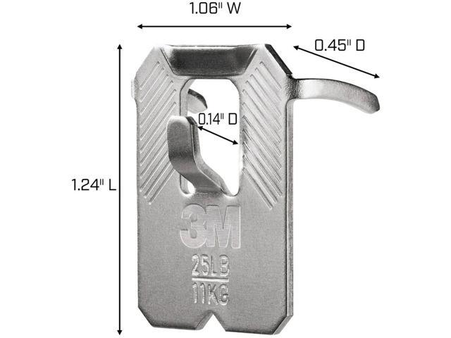 3M Claw Drywall Picture Hanger - Steel - 10/Pack 3PHKITM10ES