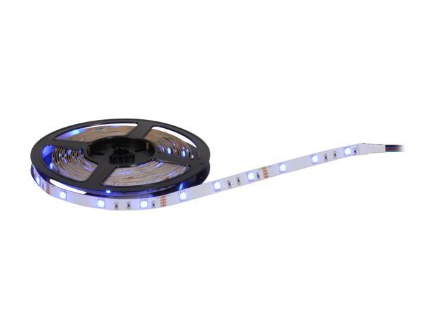 HitLights RGB Multicolor Changing SMD5050 LED Light Strip Kit - 150 LEDs, 16.4 Ft Roll, Cut to Length, Includes 60W Adapter and 44 Key Controller -...