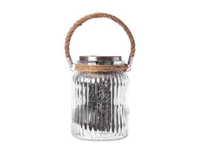Home Zone Security Solar Lantern Lights: Rotating LED 2-Pack