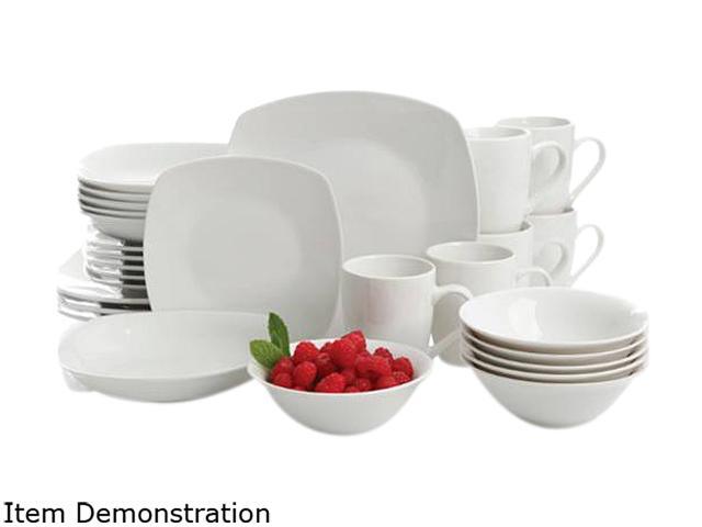 Gibson 108050.3 Hagen 30 Piece Dinnerware Set, White