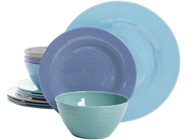 Gibson 116936.12 12 Piece Dinnerware Set, Assorted Colors photo