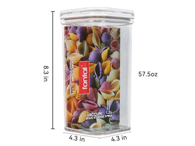 FONTAL Electric Vacuum Sealer Machine with 4 Airtight Food Storage Container (0.5Qt / 1.2Qt / 1.8Qt / 2.4Qt) Meal Prep, Leakproof