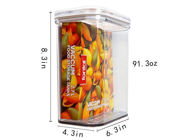 FONTAL Electric Vacuum Sealer Machine with 4 Airtight Food Storage Container (0.7Qt / 1.8Qt / 2.8Qt / 3.7Qt) Meal Prep, Leakproof