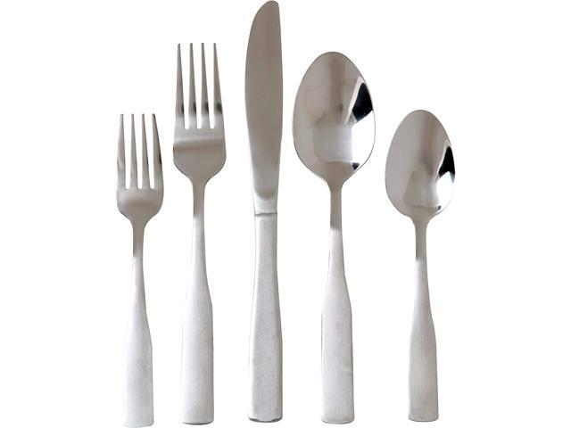 Gibson Home Abbeville 61 Piece Stainless Steel Flatware Set with Wire Caddy 105685.61RM
