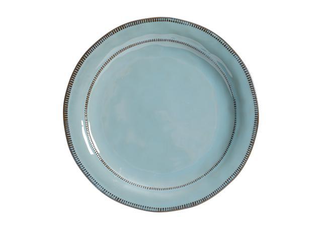 Gibson Elite 116888.12 Terranea 12 Piece Dinnerware Set, Teal