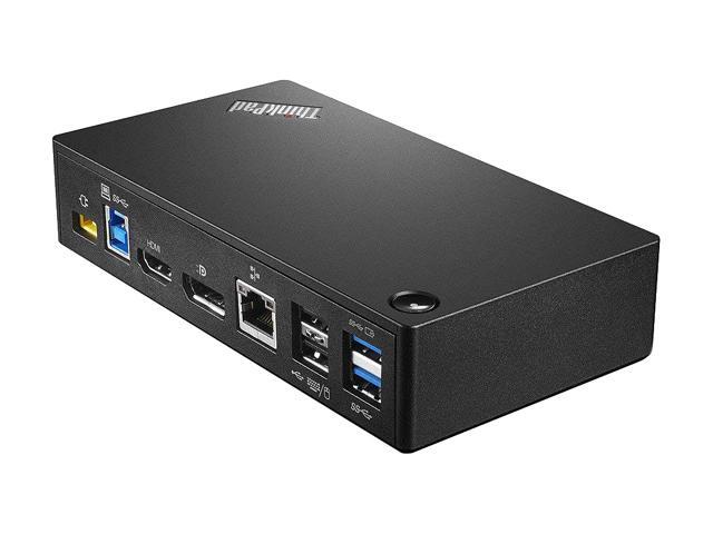 Lenovo Thinkpad USB 3.0 Ultra Dock-US 40A80045US (Super Speed USB 3.0, USB 2.0, HDMI, Display Port)
