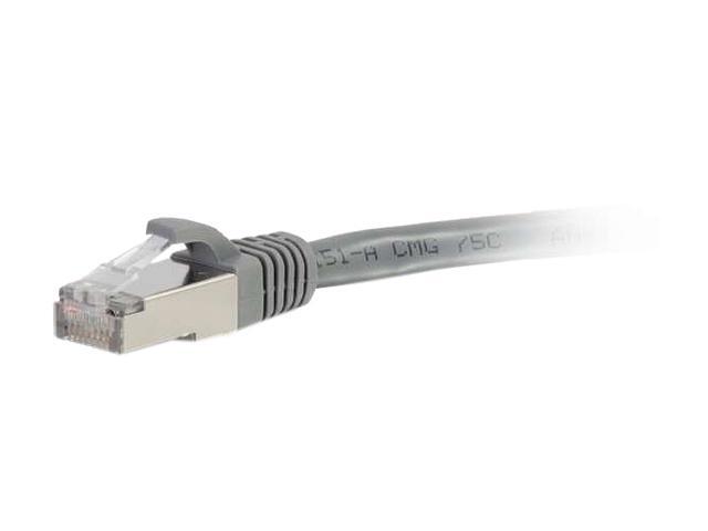 C2G 00778 5ft Cat6 Snagless Shielded (STP) Network Patch Cable - Gray - Category 6 for Network Device - RJ-45 Male - RJ-45 Male - Shielded - 5ft -...