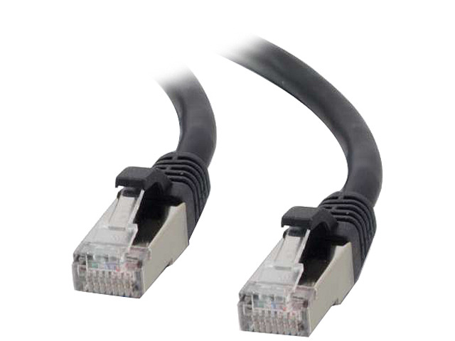 C2G 00815 Cat6 Cable - Snagless Shielded Ethernet Network Patch Cable, Black (8 