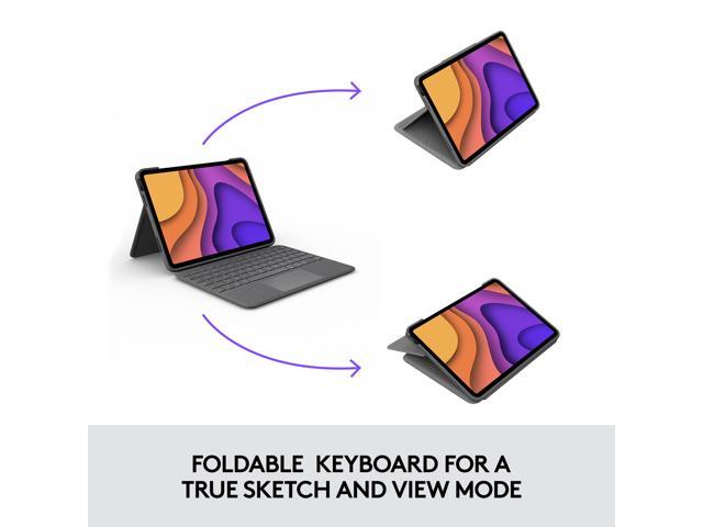 Logitech Folio Touch Keyboard and Trackpad Cover for iPad Air 4th & 5th Gen (Oxford Grey) - image 5