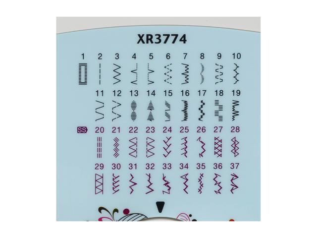 Brother XR3774 37-Stitch Sewing & Quilting Machine with Wide Table
