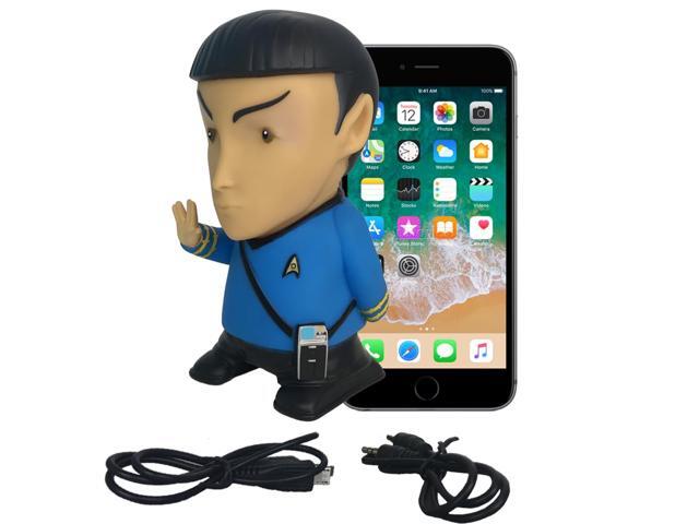 Fametek STSPK Star Trek Babblers - Mr. Spock 6' Talking Bluetooth Figure Speaker with Sound Effects, Microphone and Authentic Spock Quotes