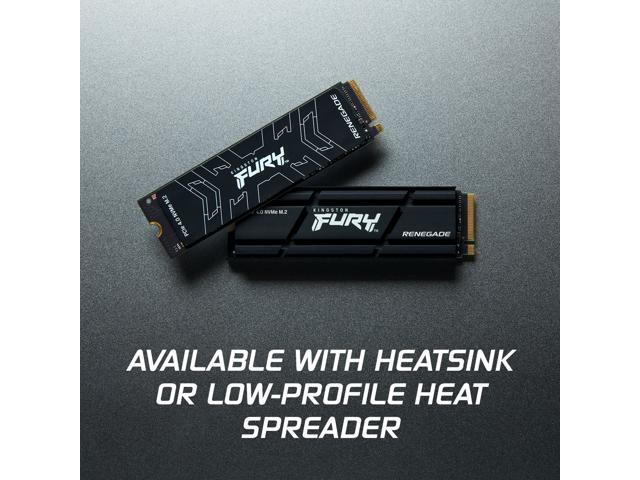 Kingston SFYRSK/500G Fury Renegade 500GB PCIe Gen 4 NVMe M.2 Internal Gaming SSD with Heat Sink PS5 Ready Up to 7300MB/s