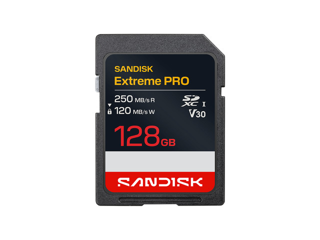 SanDisk Extreme PRO UHS-I U3 SDXC Memory Card - 128GB, Single