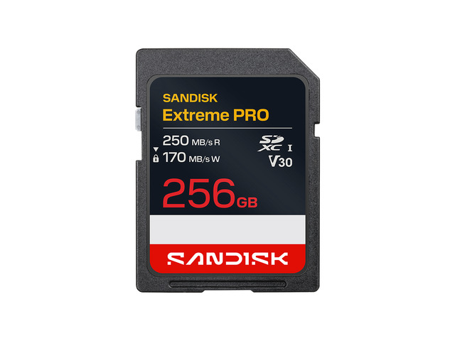 SanDisk Extreme PRO UHS-I U3 SDXC Memory Card - 256GB, Single