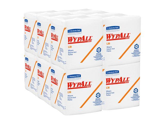 WypAll L30 DRC Towels (05812), Strong and Soft Wipes, White, 12 Packs / Case, 90 Towels / Pack