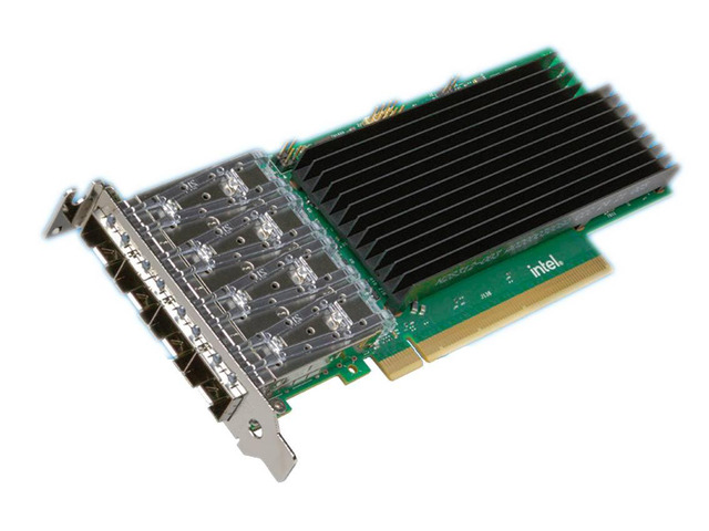 Intel Ethernet Network Adapter E835-XXVDA4 - PCI Express 4.0 - 25 Gbit/s Data Transfer Rate - Optical Fiber - Low Profile and Full Height Bracket...