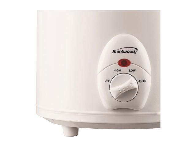 Brentwood 3 Quart Slow Cooker, White SC-135W