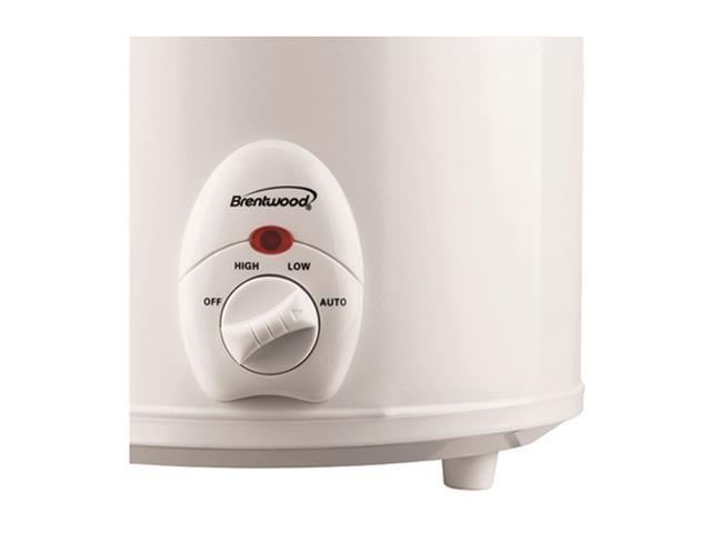 Brentwood 3 Quart Slow Cooker, White SC-135W