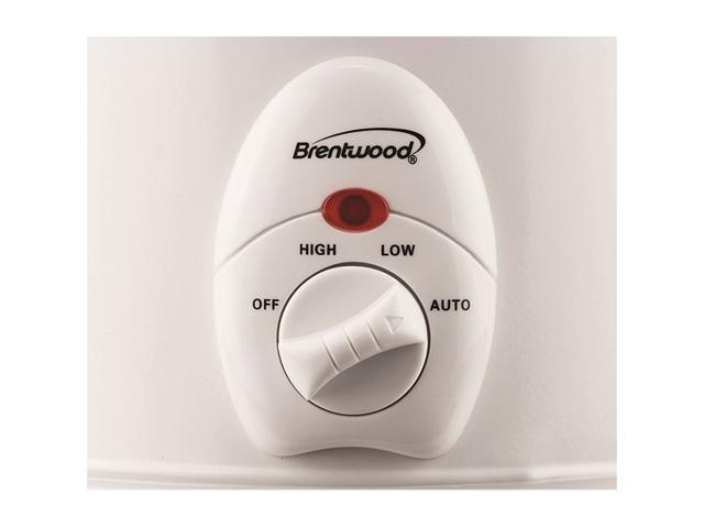 Brentwood 3 Quart Slow Cooker, White SC-135W
