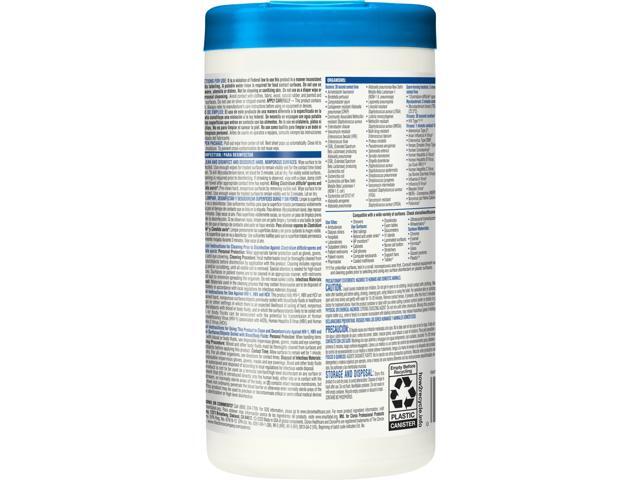 Clorox Bleach Germicidal Wipes, 6 x 5, Unscented, 150/Canister, 6 Canisters/Carton CLO30577CT