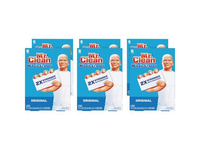 Mr Clean Magic Eraser, 2.3 x 4.6, 1' Thick, White, 6/Pack, 6 Packs/Carton PGC79009