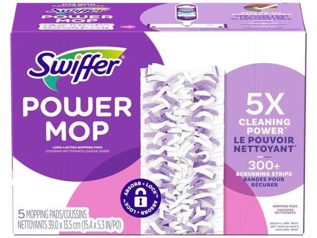 Swiffer PowerMop Multi-Surface Floor Cleaning Mopping Pad Refills, Pack Of 5 Refills