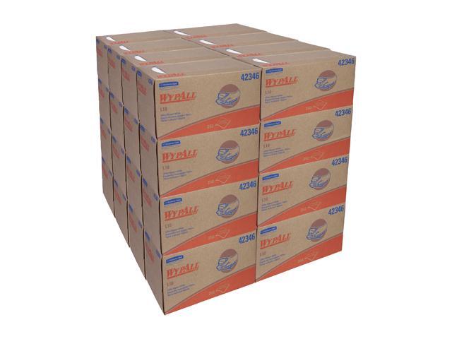 WypAll L10 Disposable Towels (42346), Limited Use / Lightweight, 1-PLY, Pop-Up Box, White, 24 Boxes / Case, 250 Wipes / Box