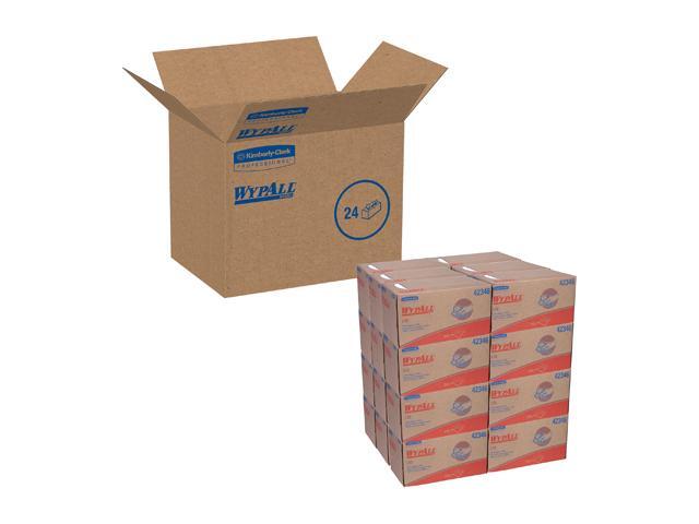 WypAll L10 Disposable Towels (42346), Limited Use / Lightweight, 1-PLY, Pop-Up Box, White, 24 Boxes / Case, 250 Wipes / Box