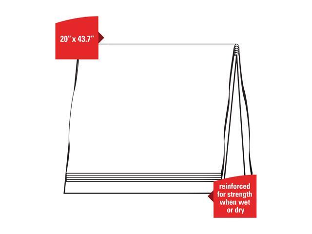 WypAll X60 Shower Towels (35010) with Hydroknit, 20' x 43.7', White, 100 Sheets / Pack, 3 Packs / Case