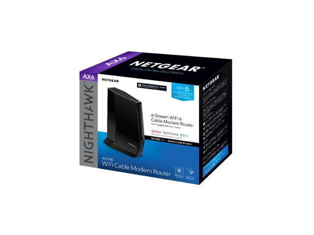 NETGEAR - Nighthawk AX2700 Router with 32 x 8 DOCSIS 3.1 Cable Modem - Black - image 8
