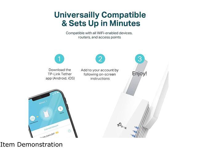 TP-Link - TP- Link RE505X AX1500 Wi-Fi 6 Range Extender - White - image 4