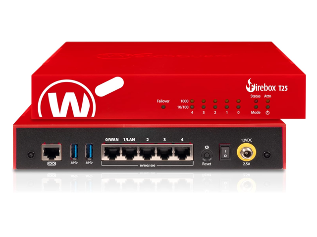 WatchGuardFirebox T25-W with 1-yr Basic Security Suite