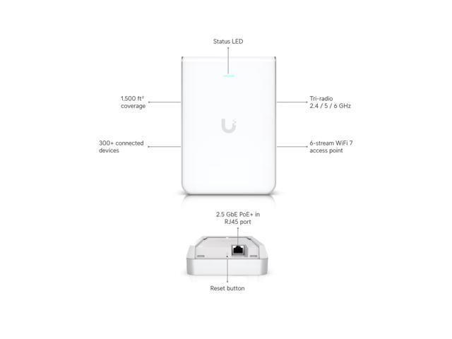 Ubiquiti UniFi U7 Pro Wall Tri-Band Wi-Fi 7 Access Point - image 2