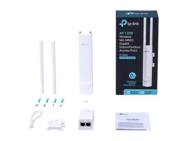TP-Link Omada AC1200 Wireless Gigabit Outdoor Access Point Business WiFi Solution w/ Mesh Support, Seamless Roaming & MU-MIMO PoE Powered SDN...