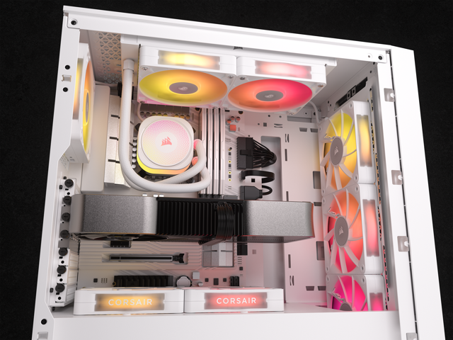 CORSAIR - iCUE LINK TITAN 240 RX Liquid CPU Cooler with RGB Lighting - White - image 6