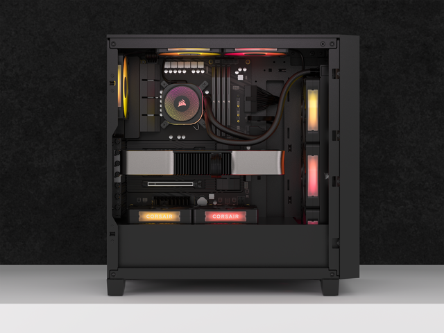 CORSAIR - iCUE LINK TITAN 360 RX Liquid CPU Cooler with RGB Lighting - Black - image 11