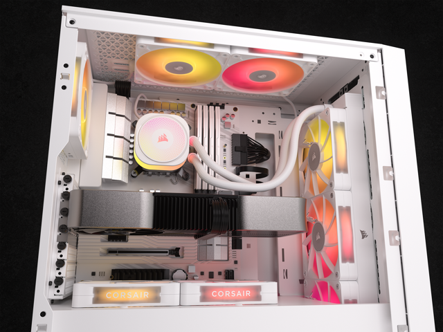 CORSAIR - iCUE LINK TITAN 360 RX Liquid CPU Cooler with RGB Lighting - White - image 8