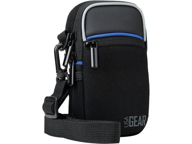 Shoulder Sling Compact Digital Camera Holster with Rain Cover and Scratch Resistant Interior Lining by USA Gear - Works With Samsung NX500, NX300,...