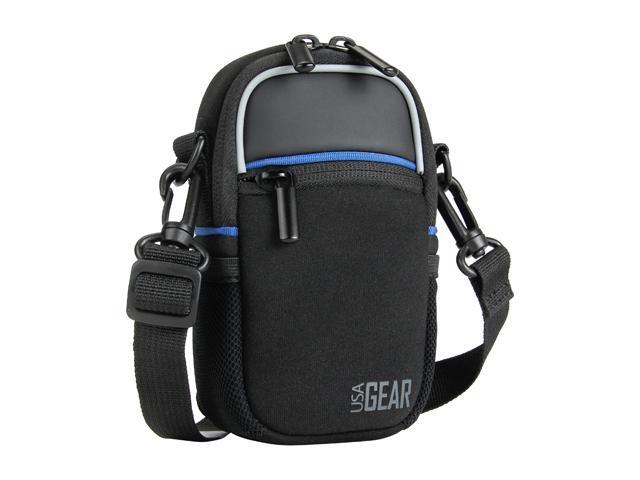 Shoulder Sling Compact Digital Camera Holster with Rain Cover and Scratch Resistant Interior Lining by USA Gear - Works With Samsung NX500, NX300,...