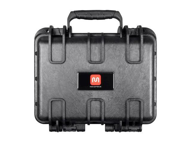 Monoprice Weatherproof Hard Case - 12in x 10in x 6in With Customizable Foam, Fits HUBSAN Quadcopter Drones